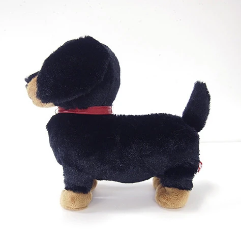 PUPS! Medium Black Miniature Dachshund Plush - Image 2