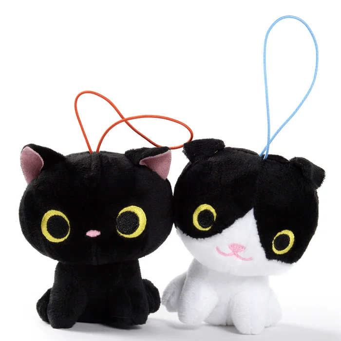 Kuroneko To Hachiware Plush (Mini Strap) - Image 2