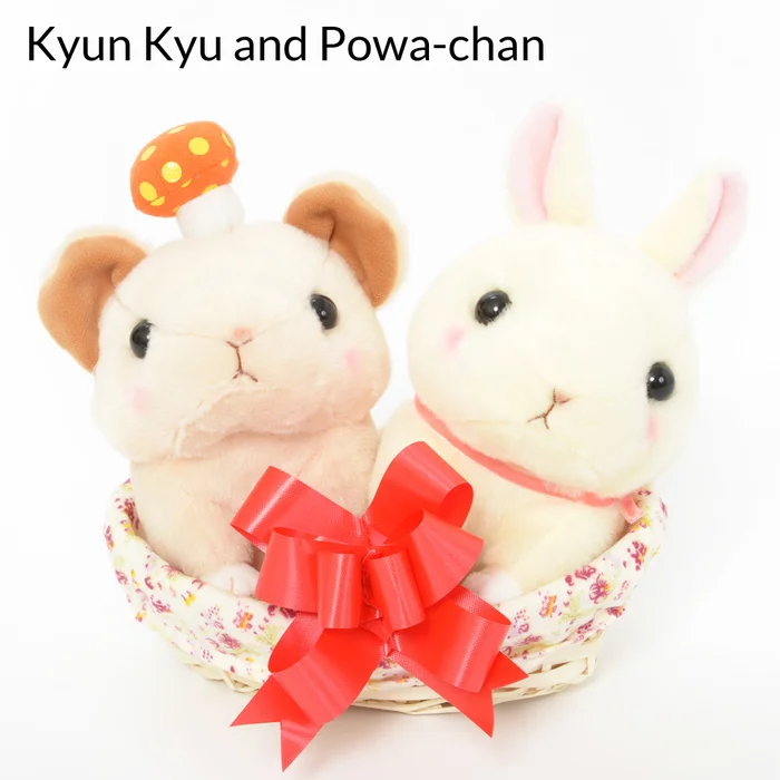 Basketfuls Of Kyun! Kyun To Naki Usagi Pika & Pote Usa Loppy Rabbit Gift Baskets - Image 2