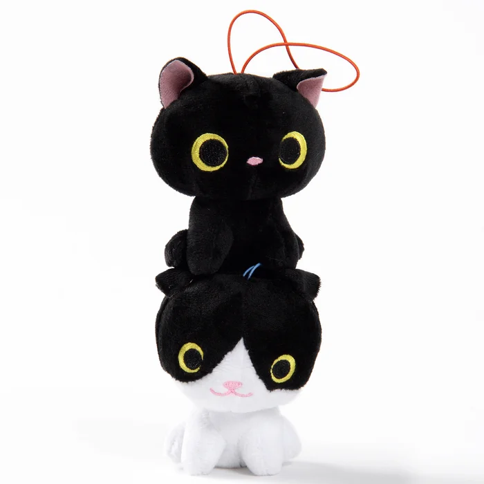 Kuroneko To Hachiware Plush (Mini Strap) - Image 6