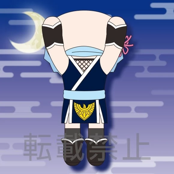 Mega Jumbo Lying Down Plush Re:Zero -Starting Life In Another World- Rem: Ninja Ver. - Image 2