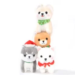 Mameshiba San Kyodai Christmas Dog Plush Collection (Ball Chain)