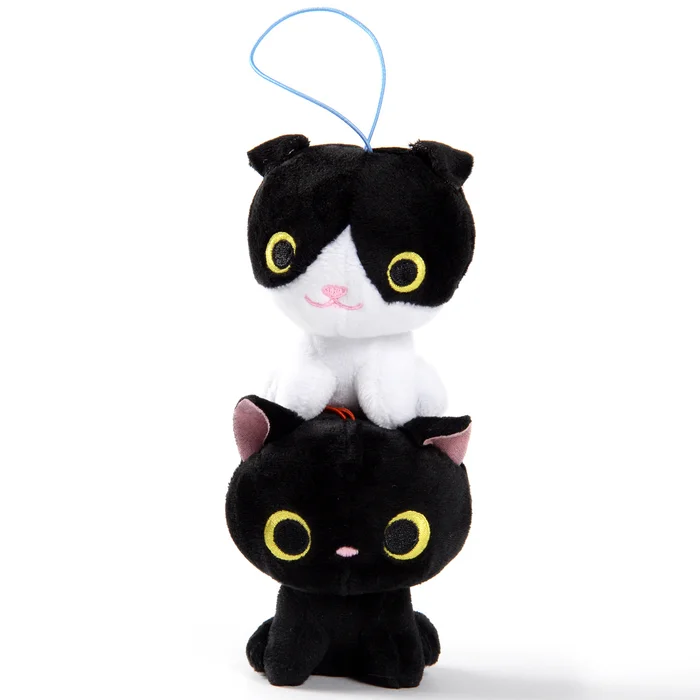 Kuroneko To Hachiware Plush (Mini Strap) - Image 5