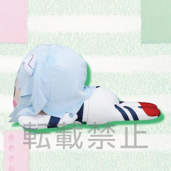 Mega Jumbo Lying Down Plush Evangelion Rei Ayanami: Plugsuit Ver. Feat. Sangatsu Youka - Image 2