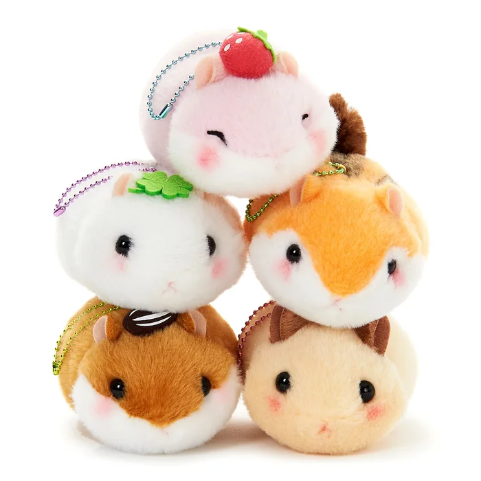 Coroham Coron Manmaru Friends Hamster Plush Collection (Ball Chain) - Image 8