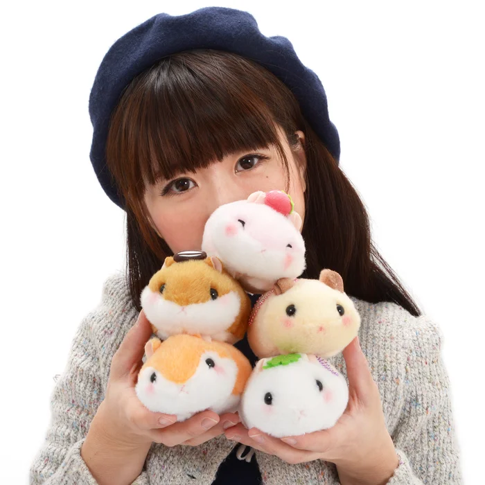 Coroham Coron Manmaru Friends Hamster Plush Collection (Ball Chain) - Image 2