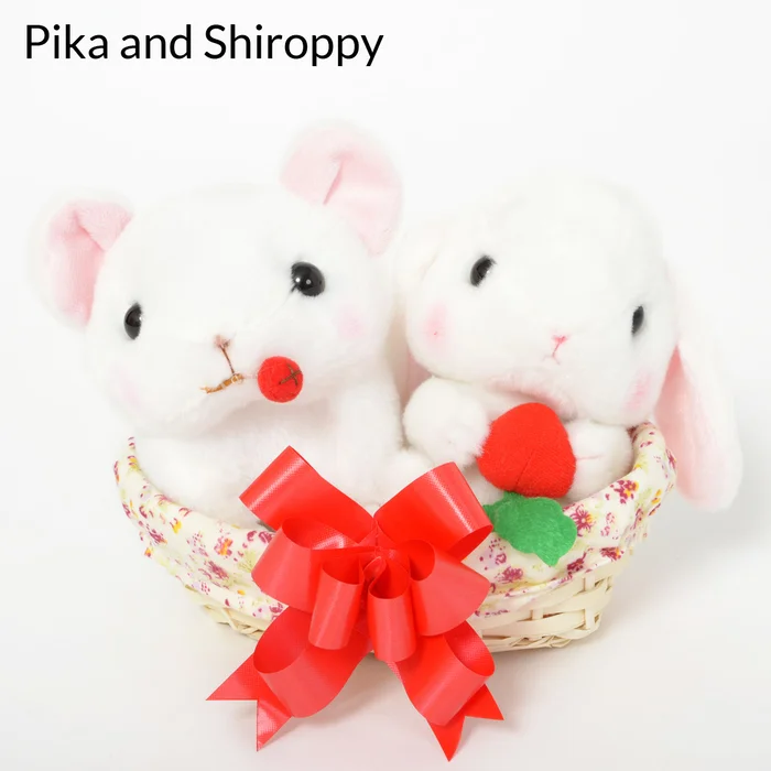 Basketfuls Of Kyun! Kyun To Naki Usagi Pika & Pote Usa Loppy Rabbit Gift Baskets - Image 8